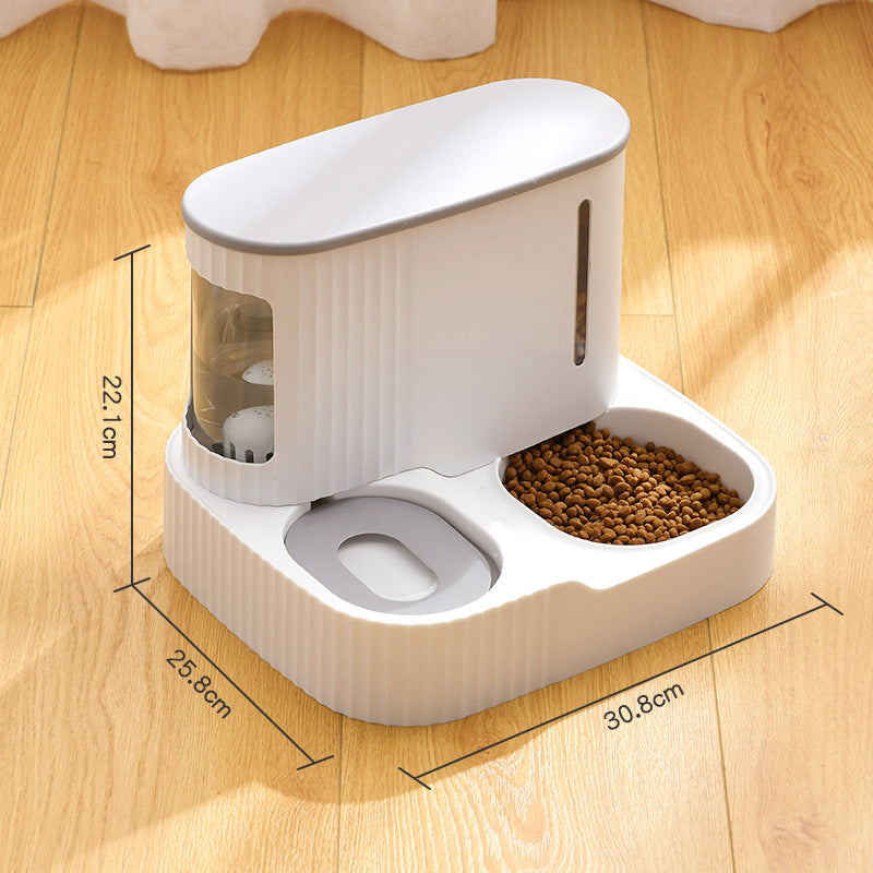 Automatic Cat Water Fountain & Feeder Combo for Cats and Small Pets