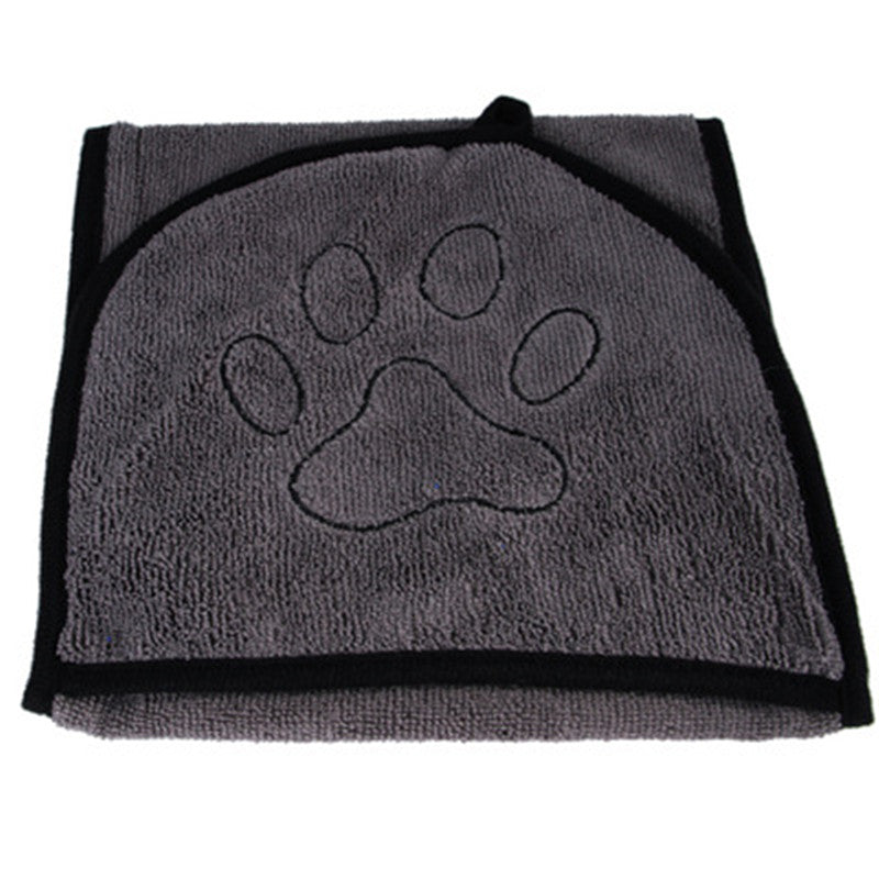 Pet Absorbent Dog Bathrobe Towel Soft Quick Dry Bath Wrap
