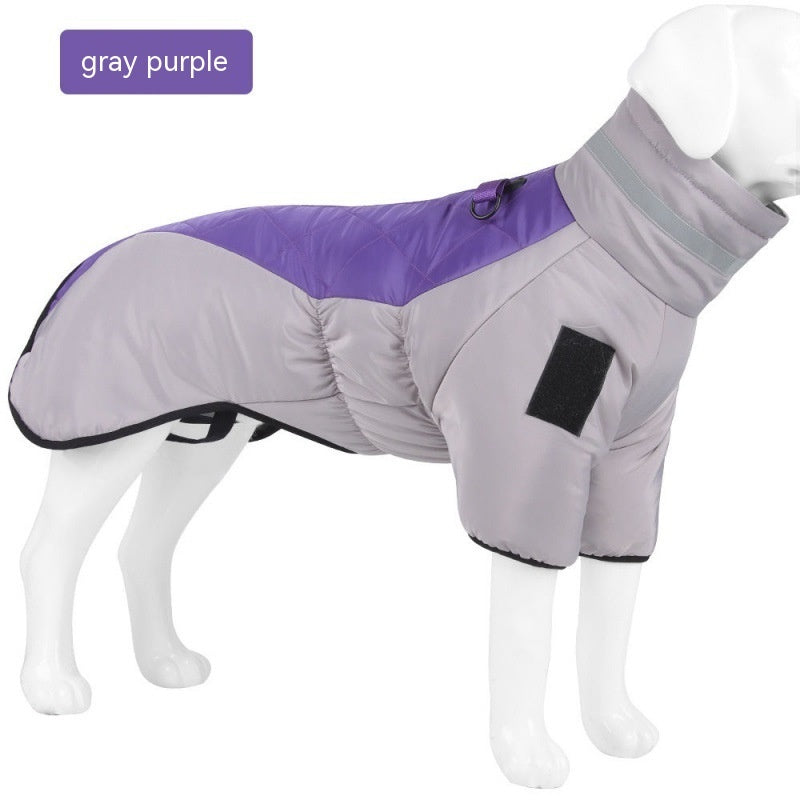 Winter Waterproof Dog Coat for Large Dogs Warm Fleece Vest