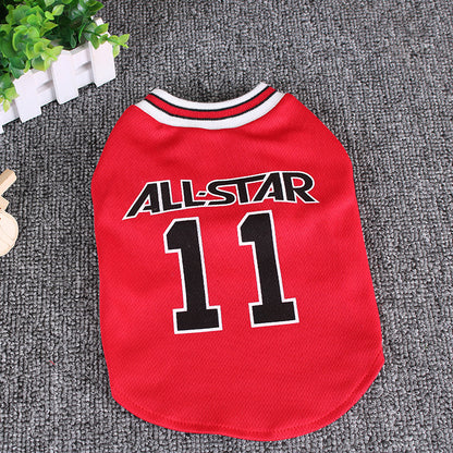 World Cup Dog Vest Shirt Soft Cotton Pet T-Shirt for Dogs