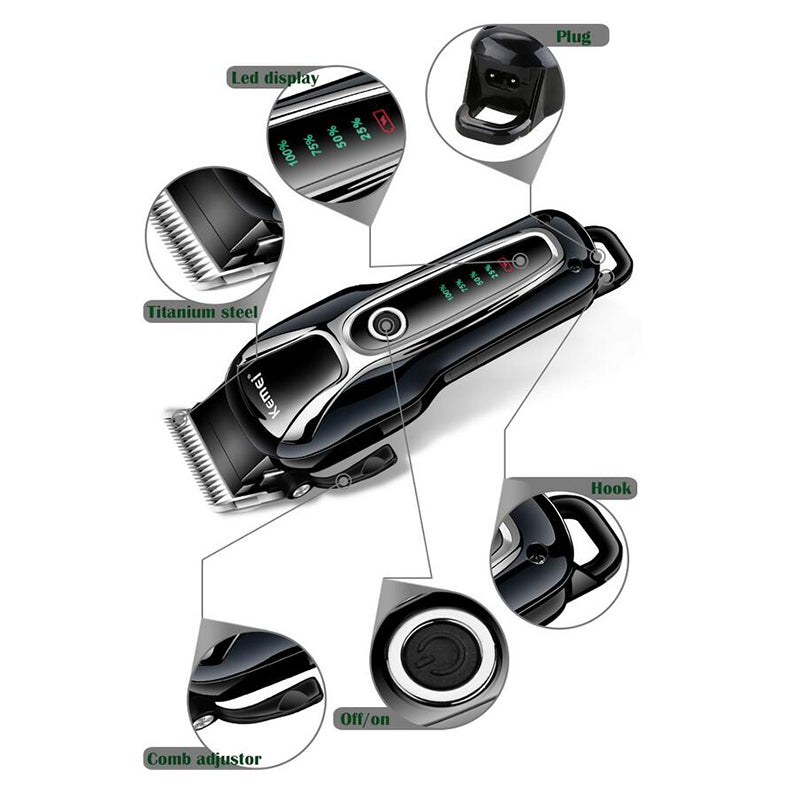 Rechargeable Pet & Human Hair Clipper – Electric Grooming Trimmer