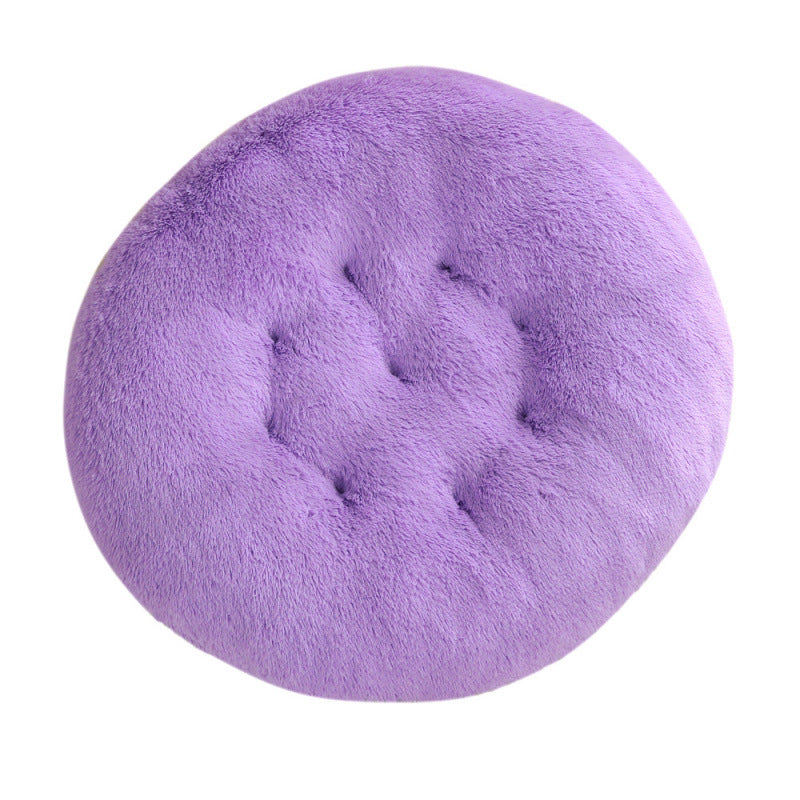 Calming Round Plush Dog Bed – Soft Warm Anti-Anxiety Pet Bed