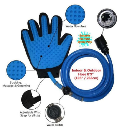 Portable Pet Shower Sprayer & Massage Brush for Dogs and Cats