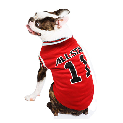 World Cup Dog Vest Shirt Soft Cotton Pet T-Shirt for Dogs
