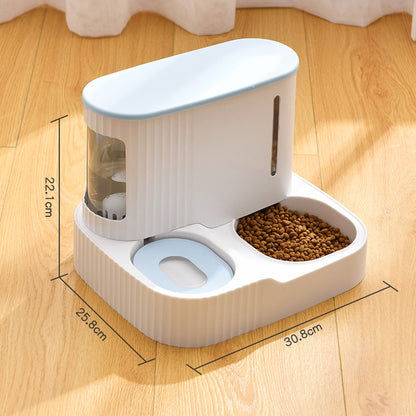 Automatic Cat Water Fountain & Feeder Combo for Cats and Small Pets
