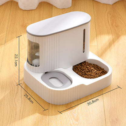 Automatic Cat Water Fountain & Feeder Combo for Cats and Small Pets