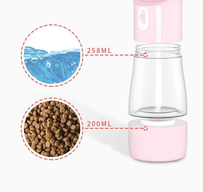 Portable Dog Water Bottle Dispenser for Travel & Outdoor Walks