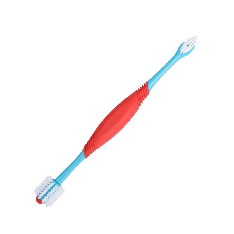 360° Dual Head Dog Toothbrush for Dogs & Cats Dental Care
