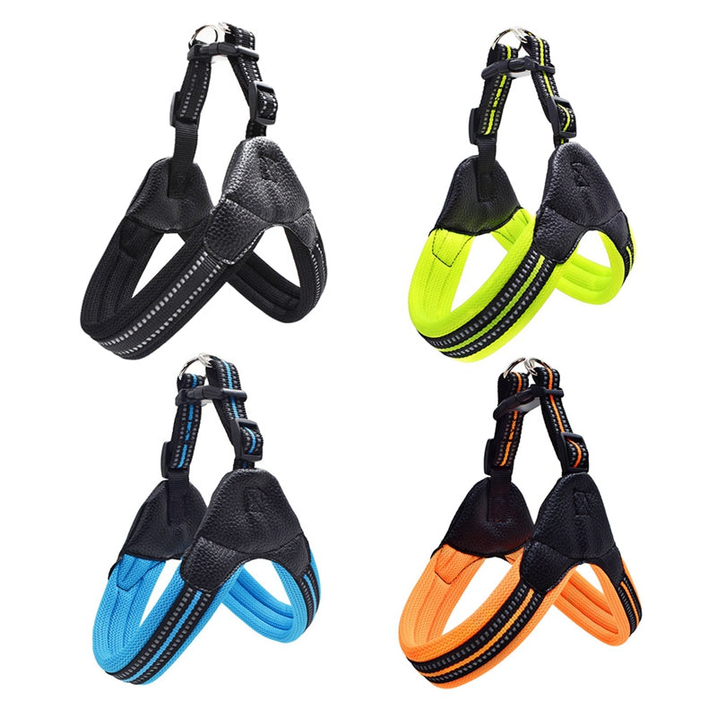 Reflective Dog Harness with Leash Adjustable No-Pull Mesh Vest