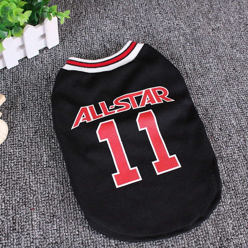 World Cup Dog Vest Shirt Soft Cotton Pet T-Shirt for Dogs