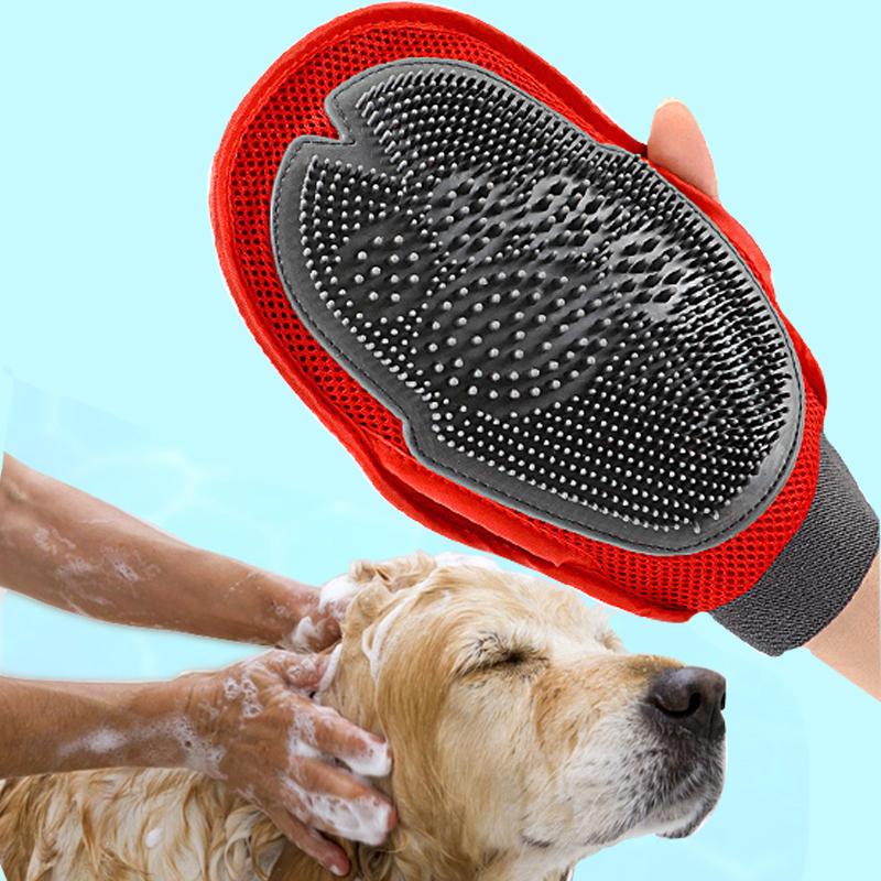 Premium Dog Grooming Massage Brush for Shedding & Bath Time