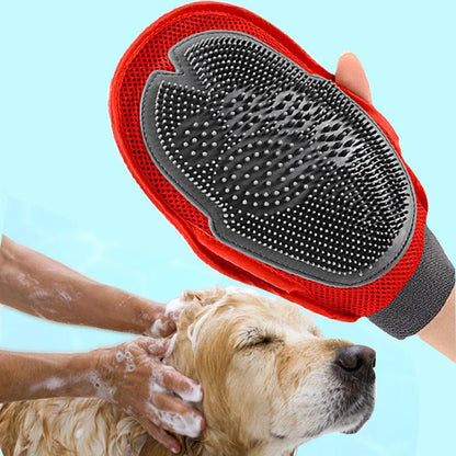 Premium Dog Grooming Massage Brush for Shedding & Bath Time