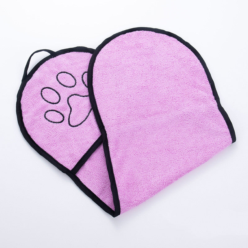 Chenille Pet Bath Towel for Dogs & Cats Quick Dry Absorbent