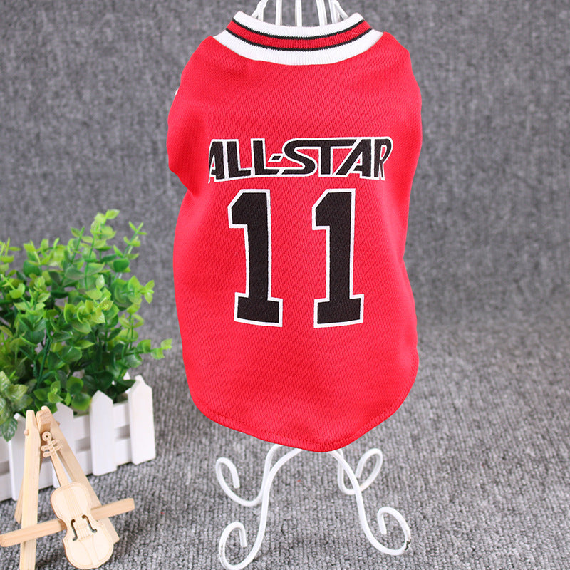 World Cup Dog Vest Shirt Soft Cotton Pet T-Shirt for Dogs