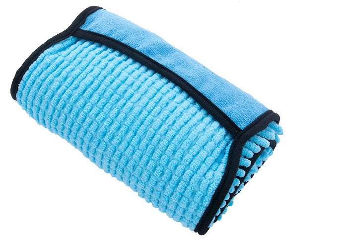 Chenille Pet Bath Towel for Dogs & Cats Quick Dry Absorbent