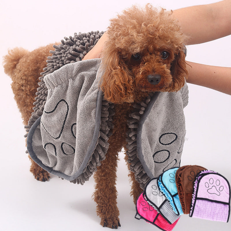 Super Absorbent Dog & Cat Bathrobe Towel Quick-Dry Pet Wrap