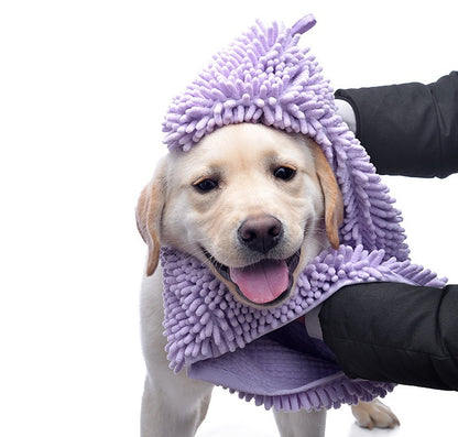 Ultra Absorbent Chenille Pet Towel for Dogs & Cats Bath Drying