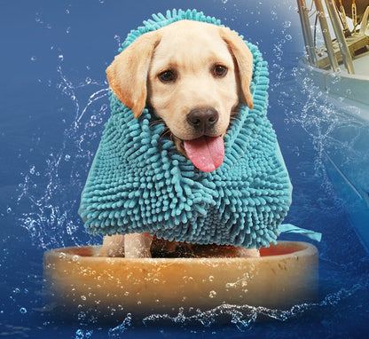 Ultra Absorbent Chenille Pet Towel for Dogs & Cats Bath Drying