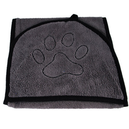 Pet Absorbent Dog Bathrobe Towel Soft Quick Dry Bath Wrap