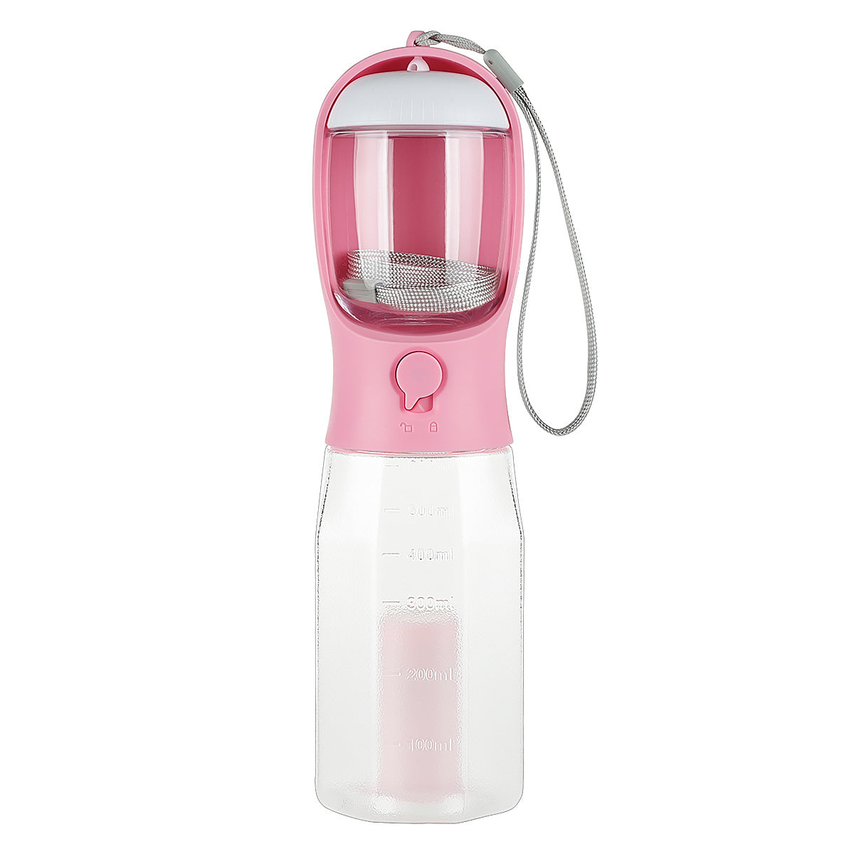 3-in-1 Portable Dog Water Bottle with Food Container & Poop Bag Dispenser