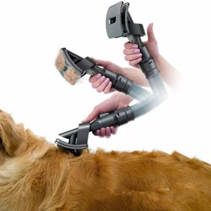 Pet Grooming Vacuum Brush Attachment for Dogs & Cats Hair Removal