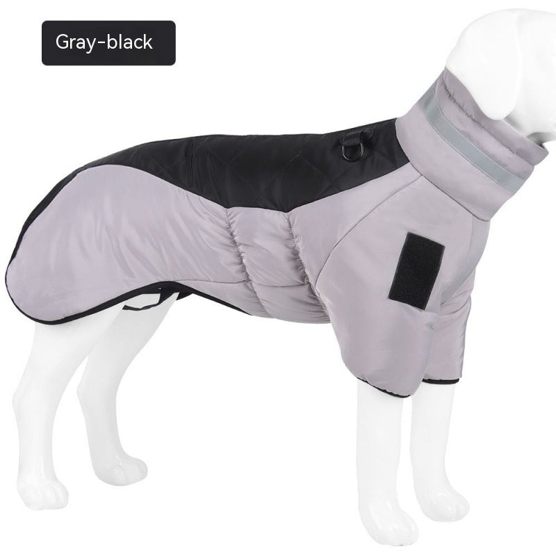 Winter Waterproof Dog Coat for Large Dogs Warm Fleece Vest