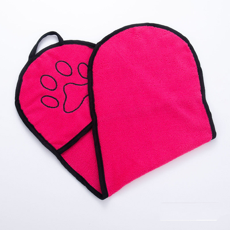 Chenille Pet Bath Towel for Dogs & Cats Quick Dry Absorbent