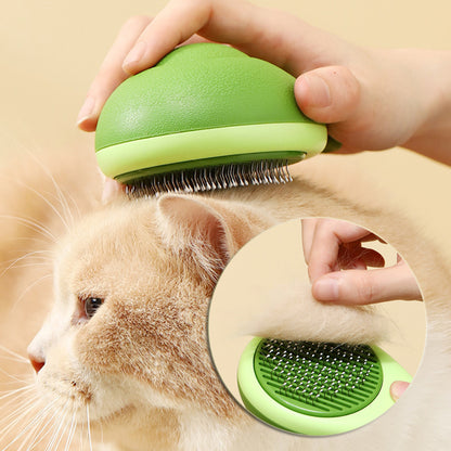 Avocado shaped pet grooming brush for cats and dogs