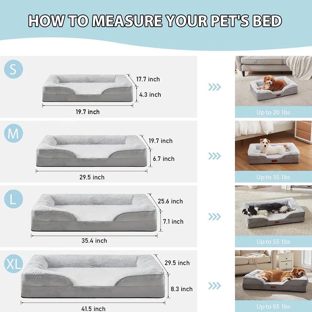 Waterproof Dog Bed Sofa Mat Soft Pet Blanket for Large Dogs & Cats