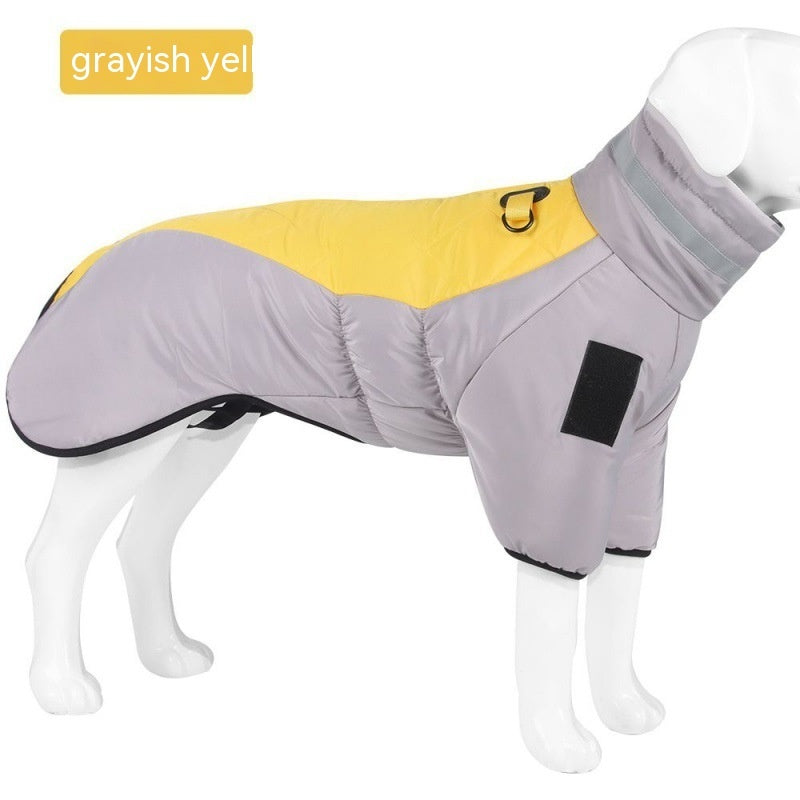 Winter Waterproof Dog Coat for Large Dogs Warm Fleece Vest