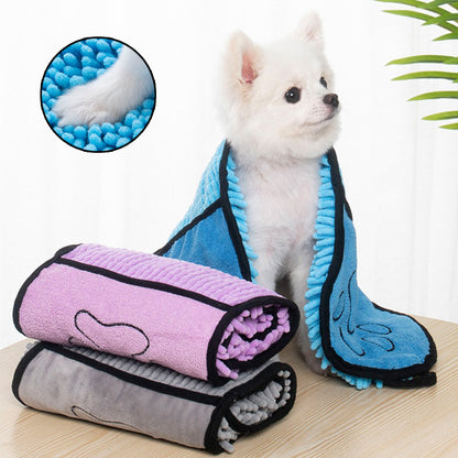 Super Absorbent Dog & Cat Bathrobe Towel Quick-Dry Pet Wrap