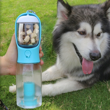3-in-1 Portable Dog Water Bottle with Food Container & Poop Bag Dispenser