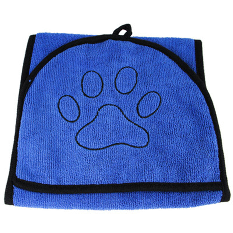 Pet Absorbent Dog Bathrobe Towel Soft Quick Dry Bath Wrap
