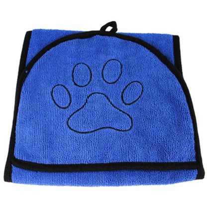 Pet Absorbent Dog Bathrobe Towel Soft Quick Dry Bath Wrap