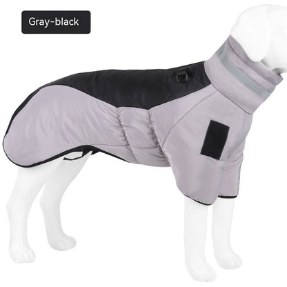 Winter Waterproof Dog Coat for Large Dogs Warm Fleece Vest