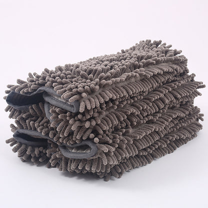 Pet Scrubbing Bath Towel Glove for Dogs & Cats Quick Dry Fiber